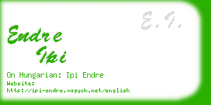 endre ipi business card